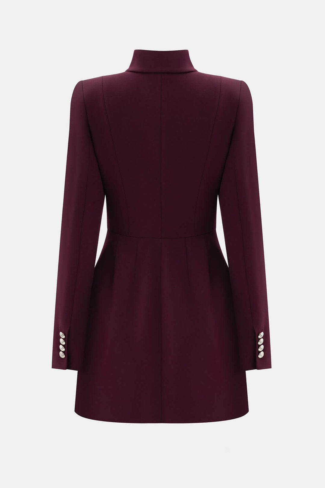 Exquisite Hollowed-out Button-down Slim-fit Mini Dress