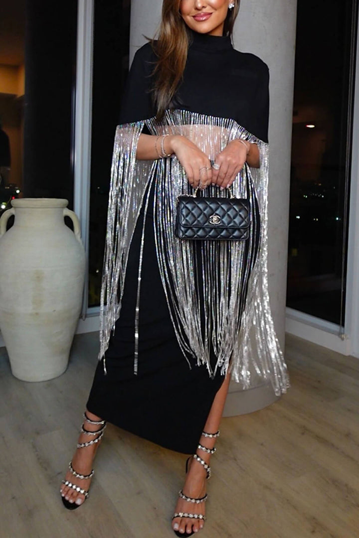 Fashion Tassel Patchwork Loose Party Top