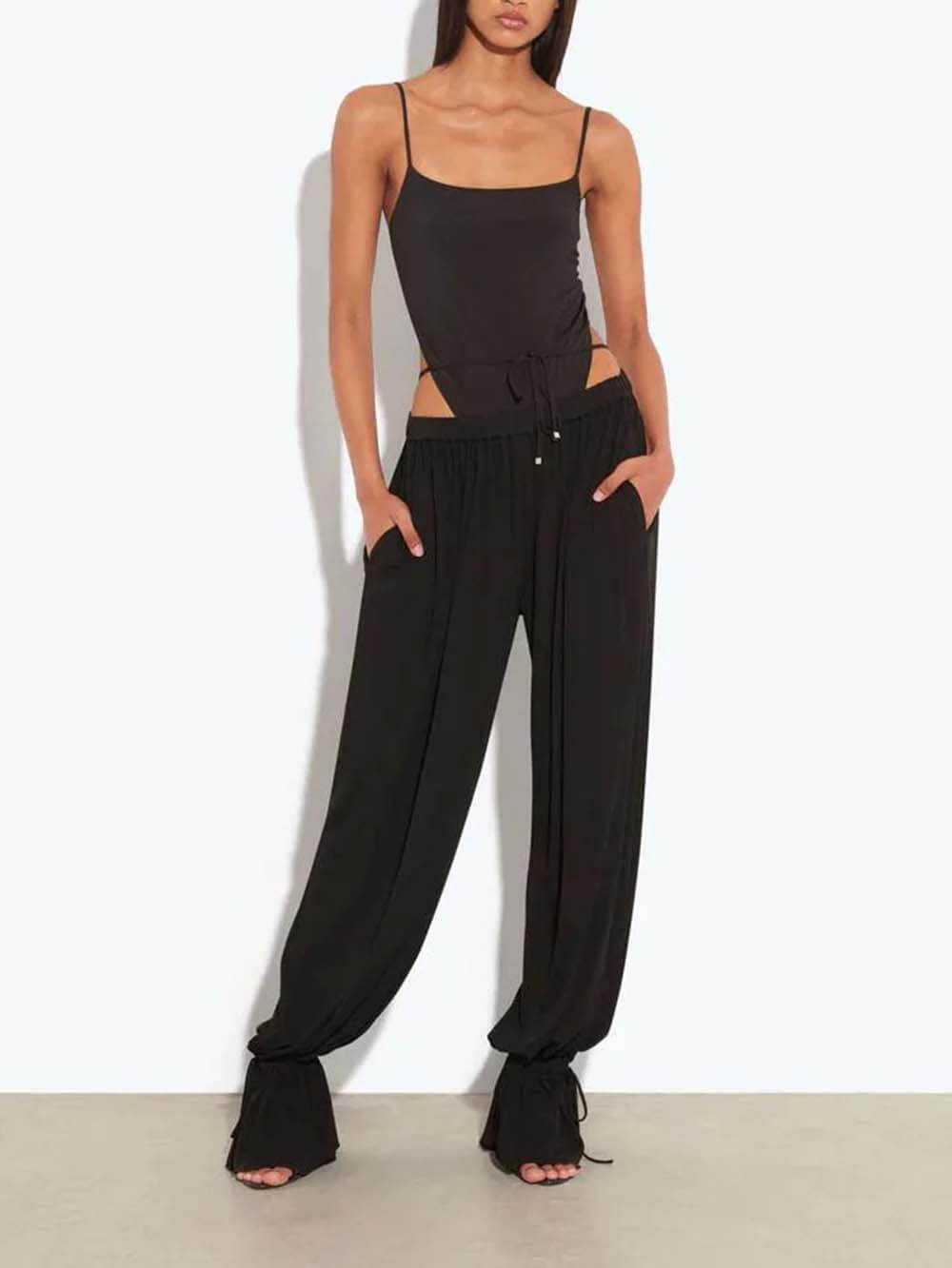 Sexy Backless Spaghetti Strap Bodysuit