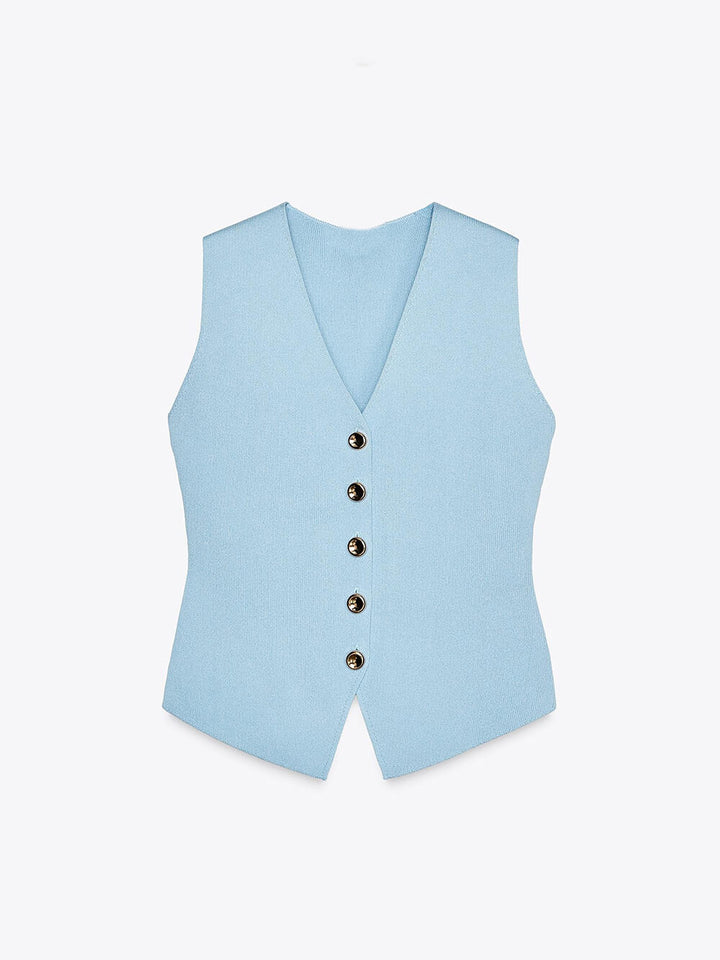 Elegant Smooth Knit Tank Top