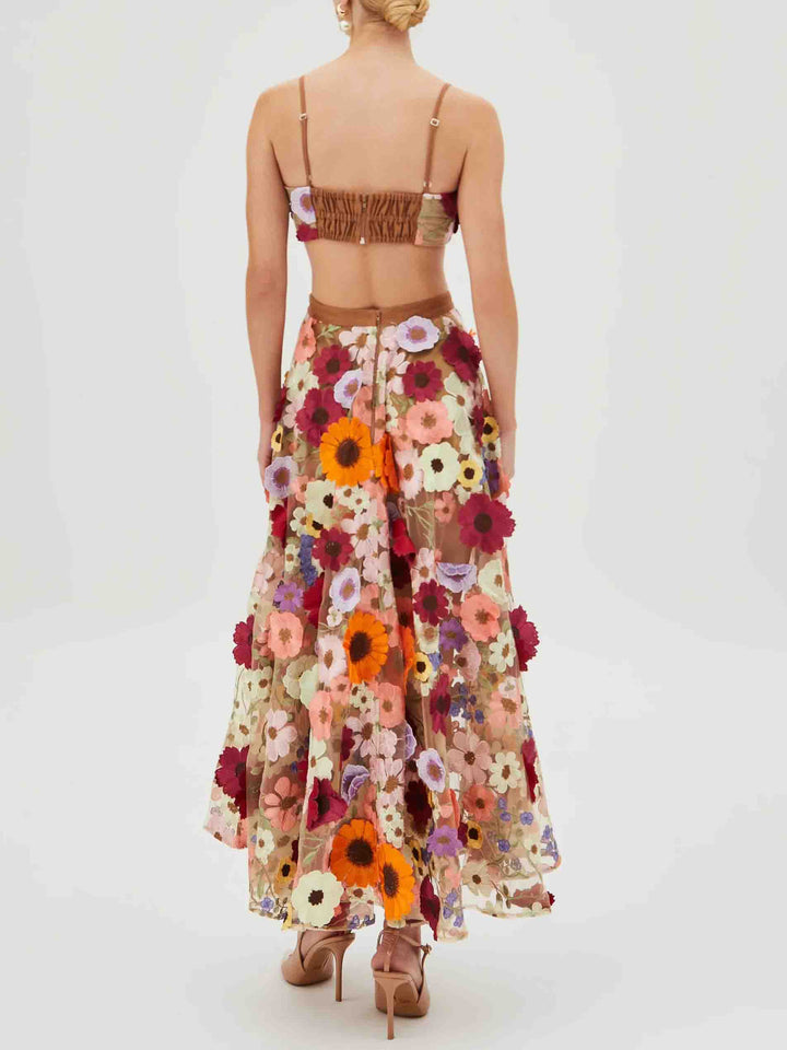 Exquisite Floral Embroidered Tank Top