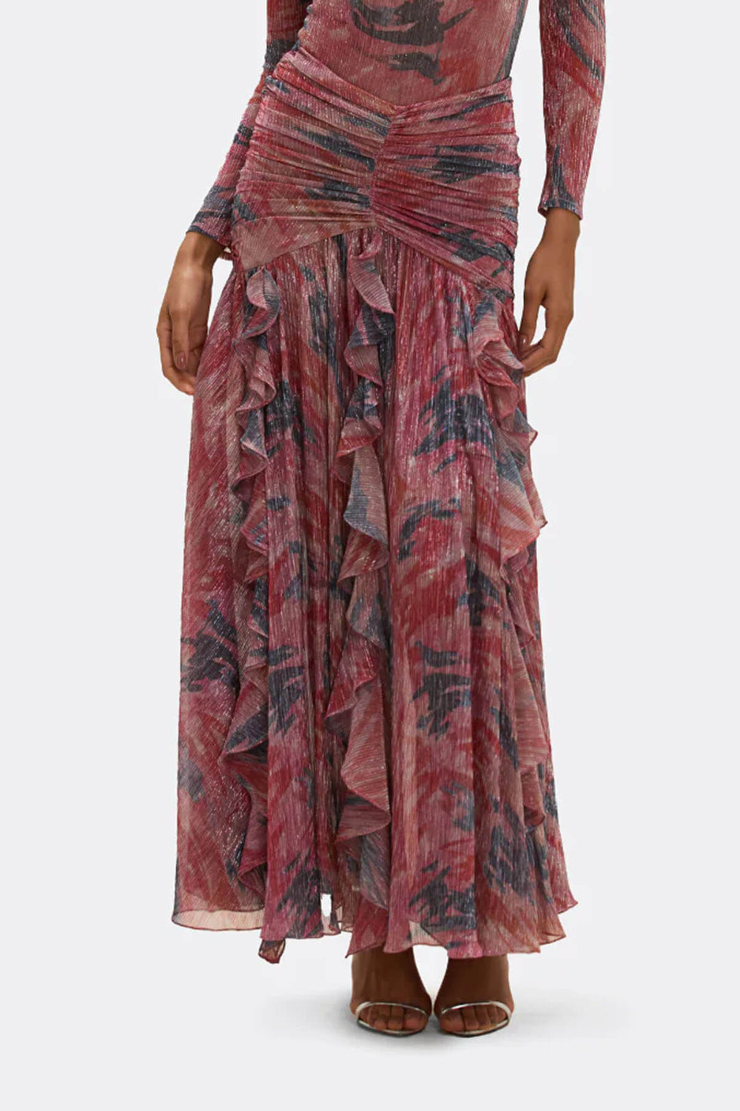 Exquisitely Ruched Halter Twist V-Neck Bodysuit