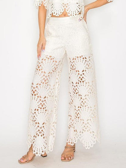 Elegant Lace Cutout Shirt