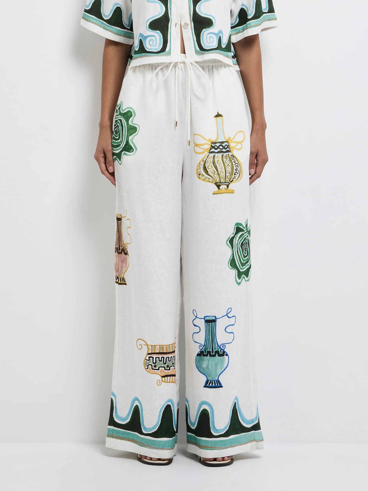 Exquisite Abstract Print Short Shirt