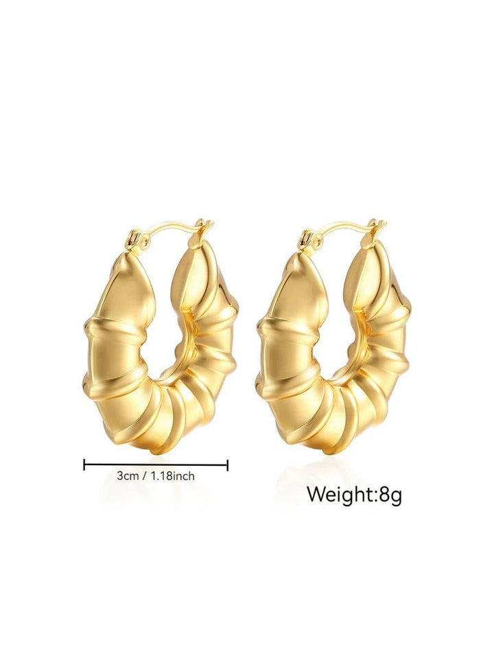 Bamboo Design Earrings