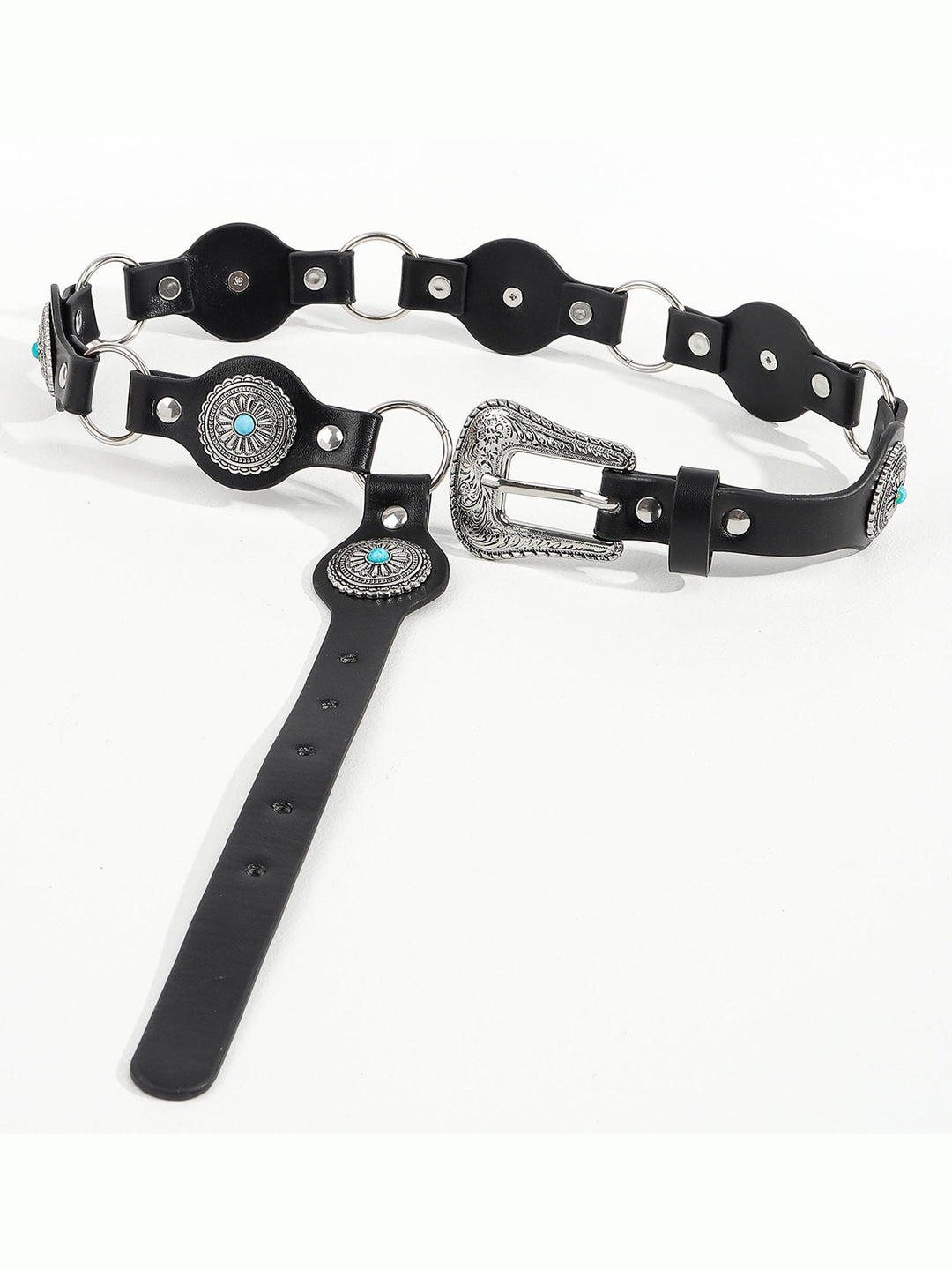Vintage Turquoise Inlaid Belt