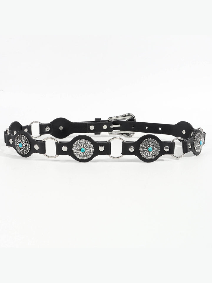 Vintage Turquoise Inlaid Belt
