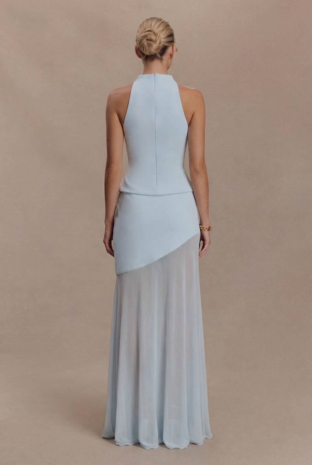 Sleeveless Top And Pleated Skirt Set